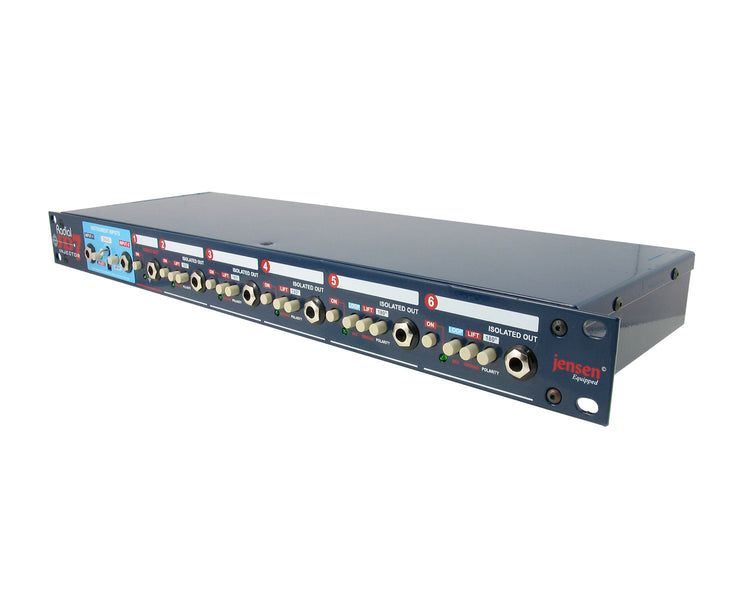 RADJD7 - Radial JD7 Guitar Rack Mount Splitter Injector 1 In 6 Out 1U Image 3
