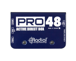 RADPRO48 - Radial PRO48 Pro Series Phantom Powered (48V) Active DI box Image 2