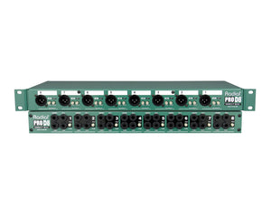 RADPROD8 - Radial ProD8 8 Way Rack Mount DI Box with Reversible Rack Ears 1U  Image 5
