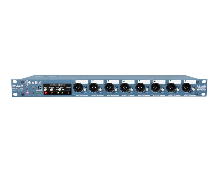 RADRSW8 - Radial SW8 8Ch Redundant Backup Auto Switcher 1U  Image 1