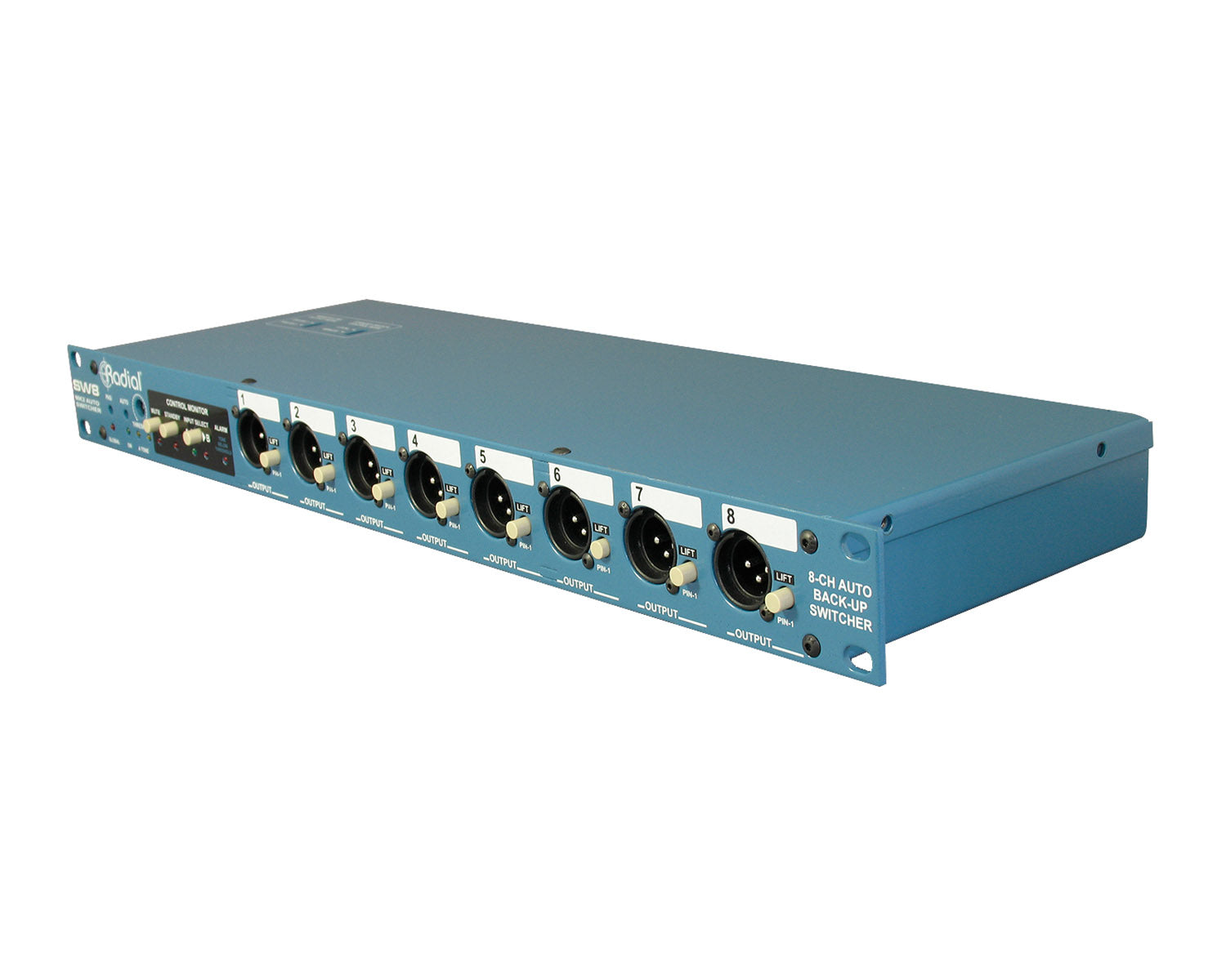 RADRSW8 - Radial SW8 8Ch Redundant Backup Auto Switcher 1U  Image 3