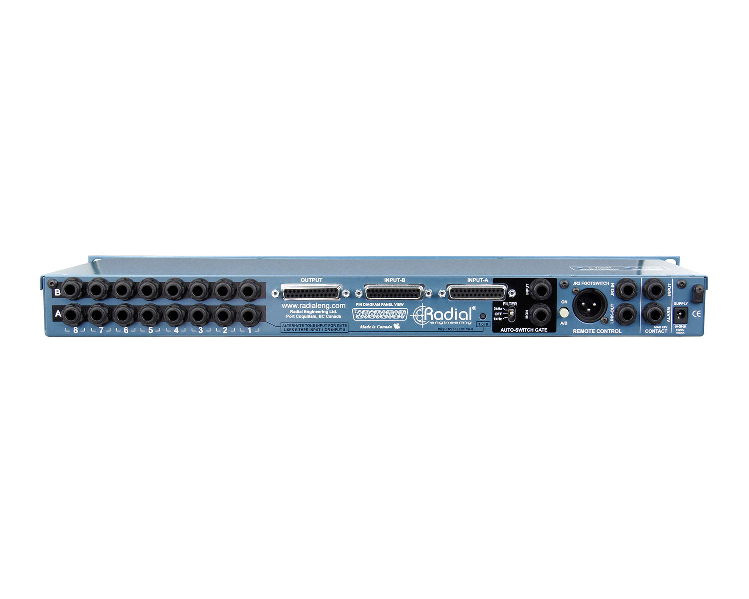 RADRSW8 - Radial SW8 8Ch Redundant Backup Auto Switcher 1U  Image 4