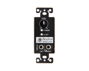RADSB5W - Radial StageBug SB5W Passive Stereo Wall Mounted Direct Box Image 2
