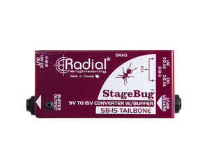 RADSBSB15 - Radial StageBug SB 15 Tailbone Signal Buffer with 9V to 15V Converter Image 2