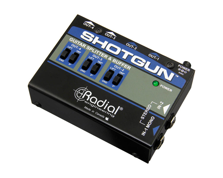 RADSHOTGUN - Radial ShotGun Instrument Level Signal Buffer and Splitter  Image 1