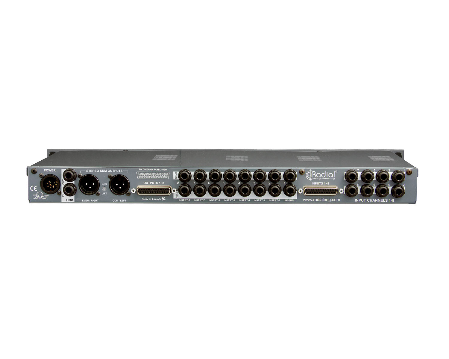 RADSPACEHEAT - Radial Space Heater 8 Channel Analog Summing Mixer and Tube Drive Image 4