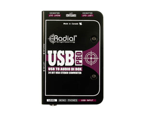 RADUSBPRO - Radial USB PRO Stereo DI for USB Source Level Control or Mono Sum Image 2