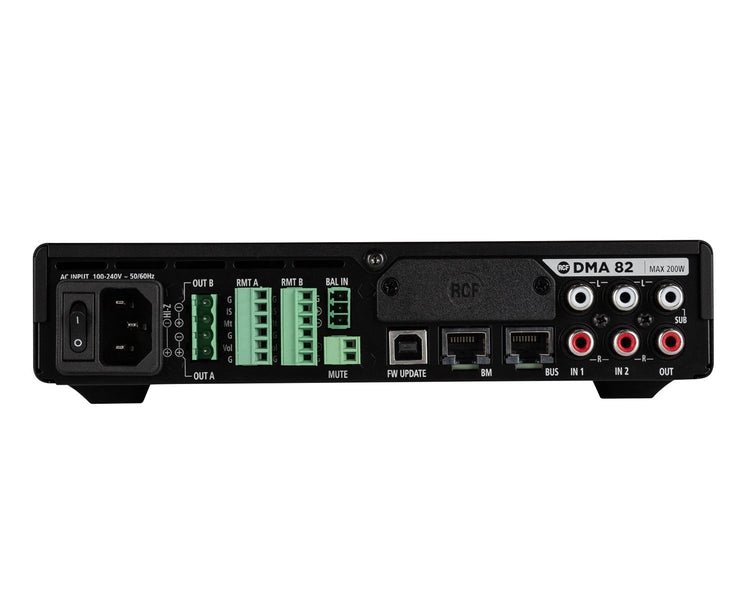 RCFDMA82 - RCF DMA 82 2 Channel DSP Matrix Amplifier Class D 2x80W 1 or 2U Image 5