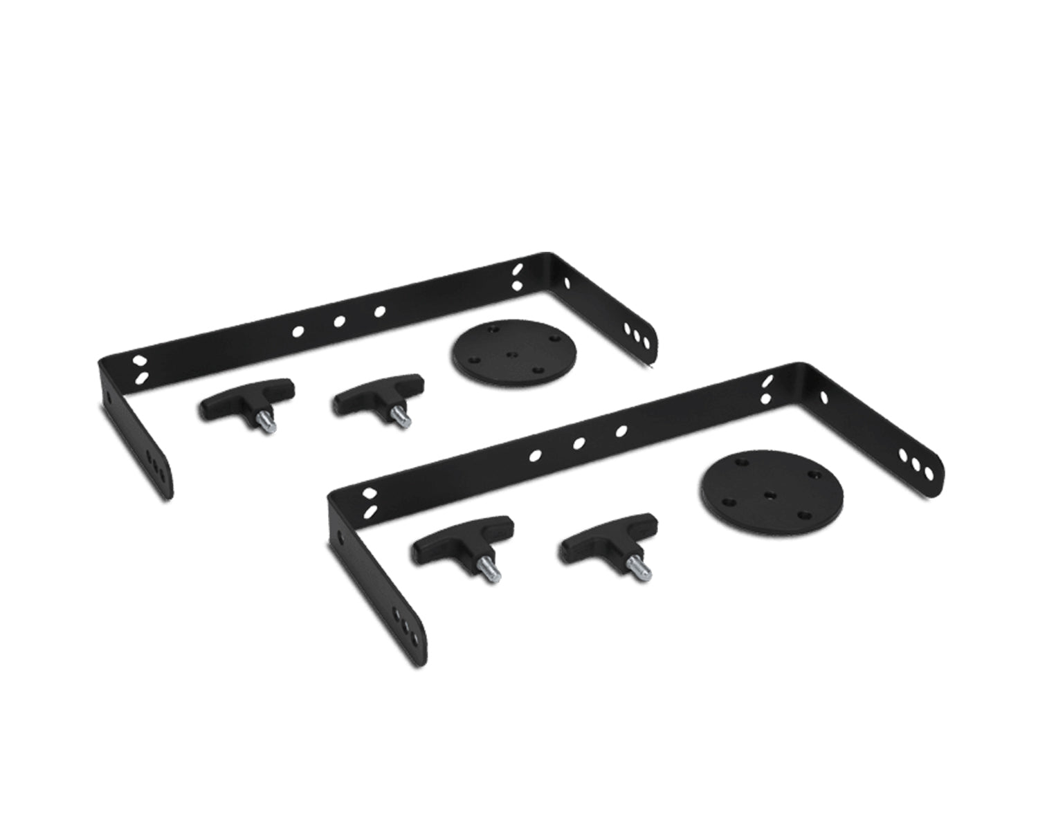 RCFNC08HBR - RCF H BR 2X NC08 Pair of Horizontal Wall U Brackets for C3108 Black Image 1
