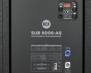 RCFSUB9006 - RCF SUB 9006 AS 2x18inch Active High Power Subwoofer 3600W Black Image 4