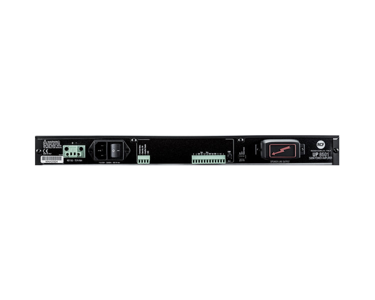 RCFUP8501 - RCF UP 8501 1 Channel 100V Line Power Amp 1x500W 1U Image 4