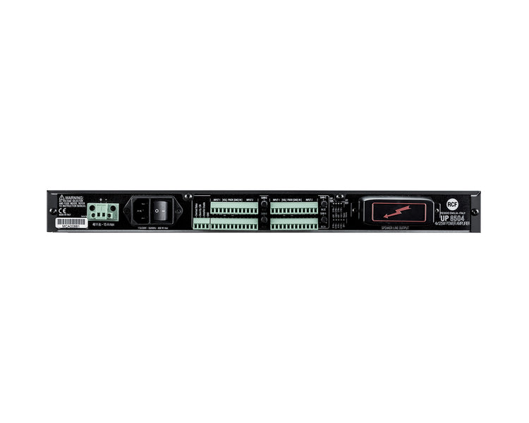 RCFUP8504 - RCF UP 8504 4 Channel 100V Line Power Amp 4x125W 1U Image 4