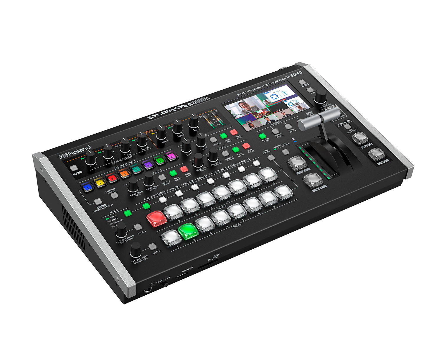 ROLV80HD - Roland Pro AV V 80HD Streaming Video Switcher with 28Ch Digital Audio Mixer Image 8