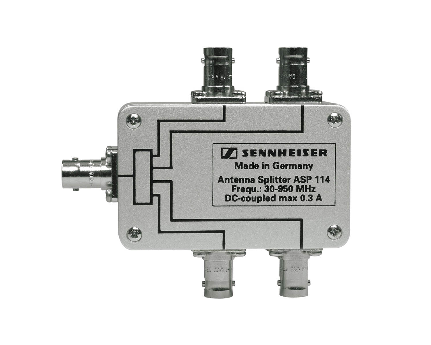 SENASP114 - Sennheiser ASP114 1 x 1 4 Passive Antenna Splitter (BNC 1in or 4out) Image 1