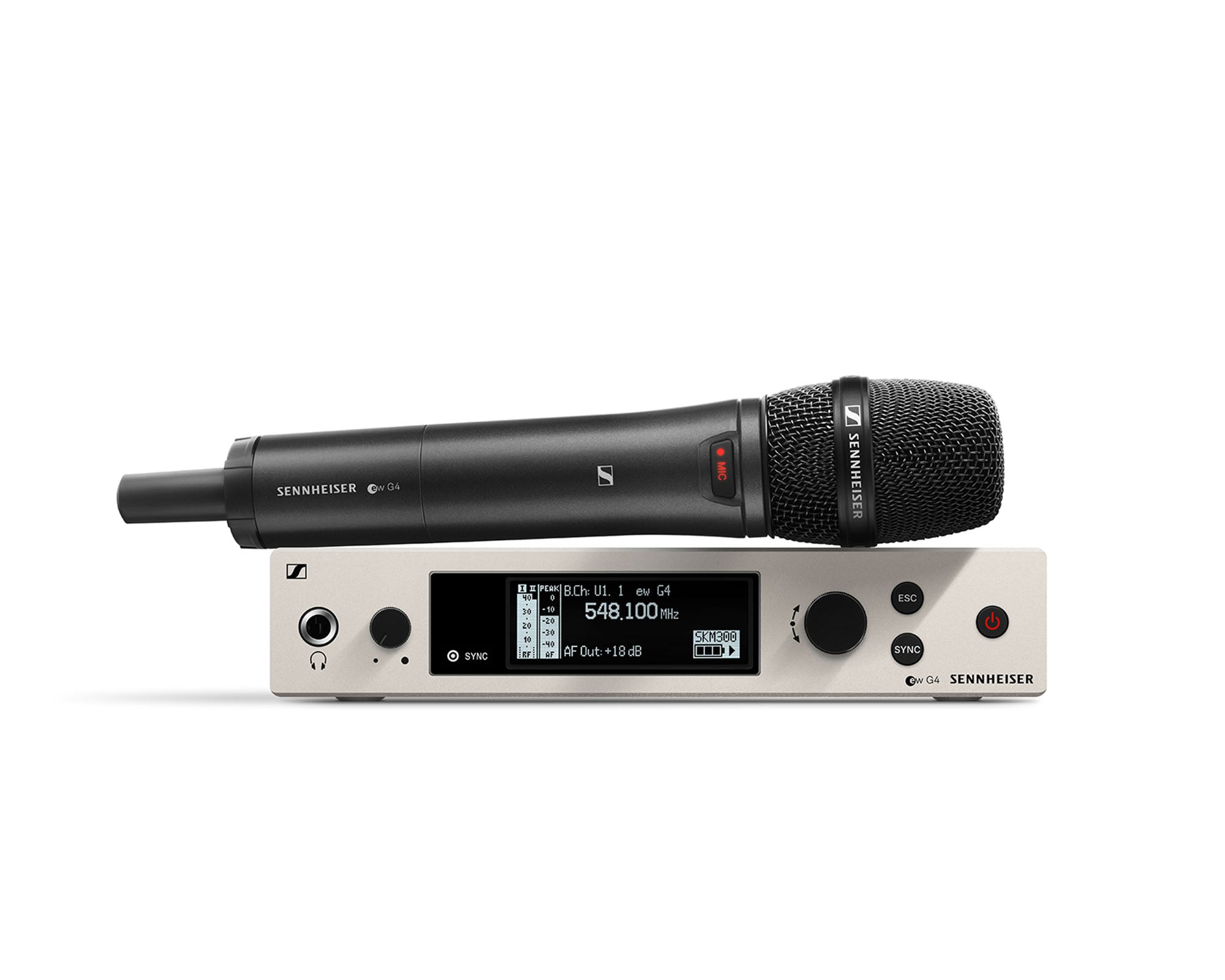 SENEW3008638 - Sennheiser EW300 G4 GBW Handheld Mic System with 865S Supercardioid Tx CH38 Image 1