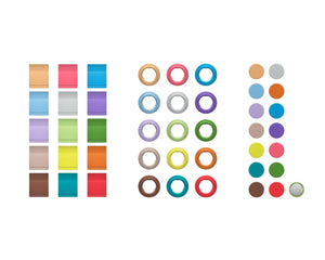 SENEWDCCSA - Sennheiser EW D Colour Coding Set for ew Digital Wireless Mic Systems Image 1