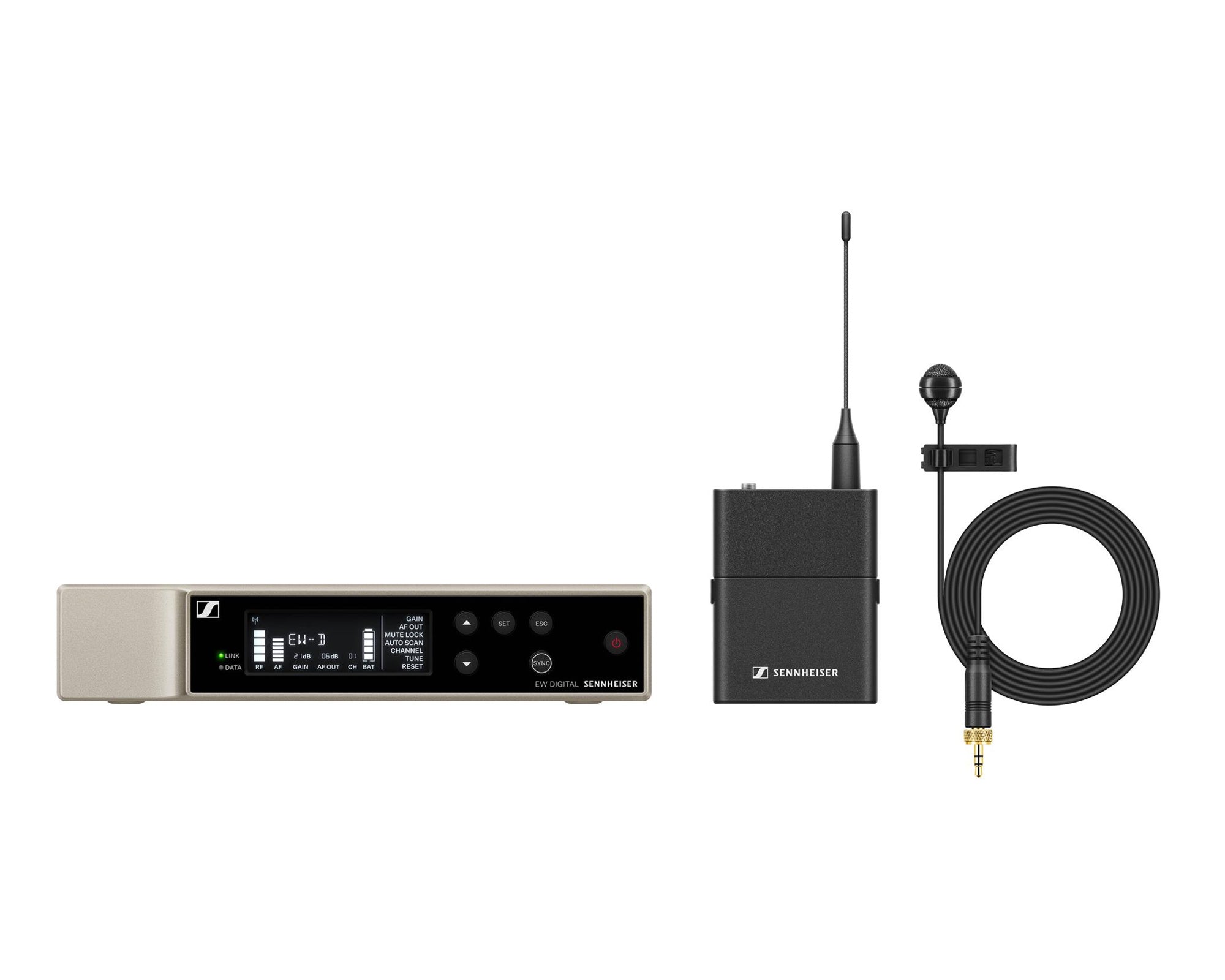 SENEWDME438 - Sennheiser EW D ME4 Wireless ME4 Lapel Mic System (S1 7) CH38 Image 1