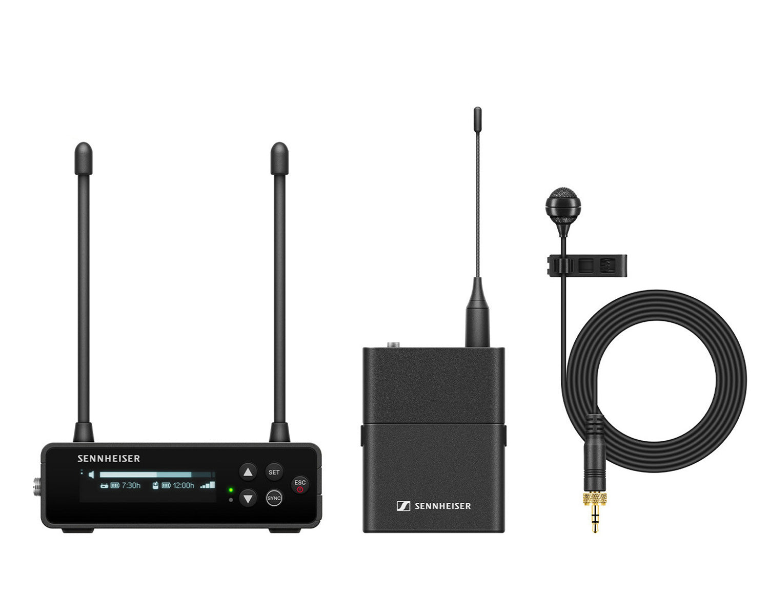 SENEWDPME418 - Sennheiser EW DP ME4 SET Portable Wireless Lapel Mic System (Y1 3) 1.8GHz Image 1