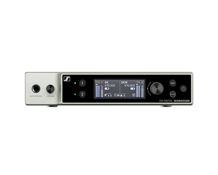 SENEWDXE2D70 - Sennheiser EW DX EM 2 DANTE DUAL Half Rack Receiver 1U (U1 or 5) CH70 Image 1