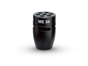 SENME34 - Sennheiser ME34 Miniature Mic Head Cardioid for MZH Gooseneck BLACK Image 1