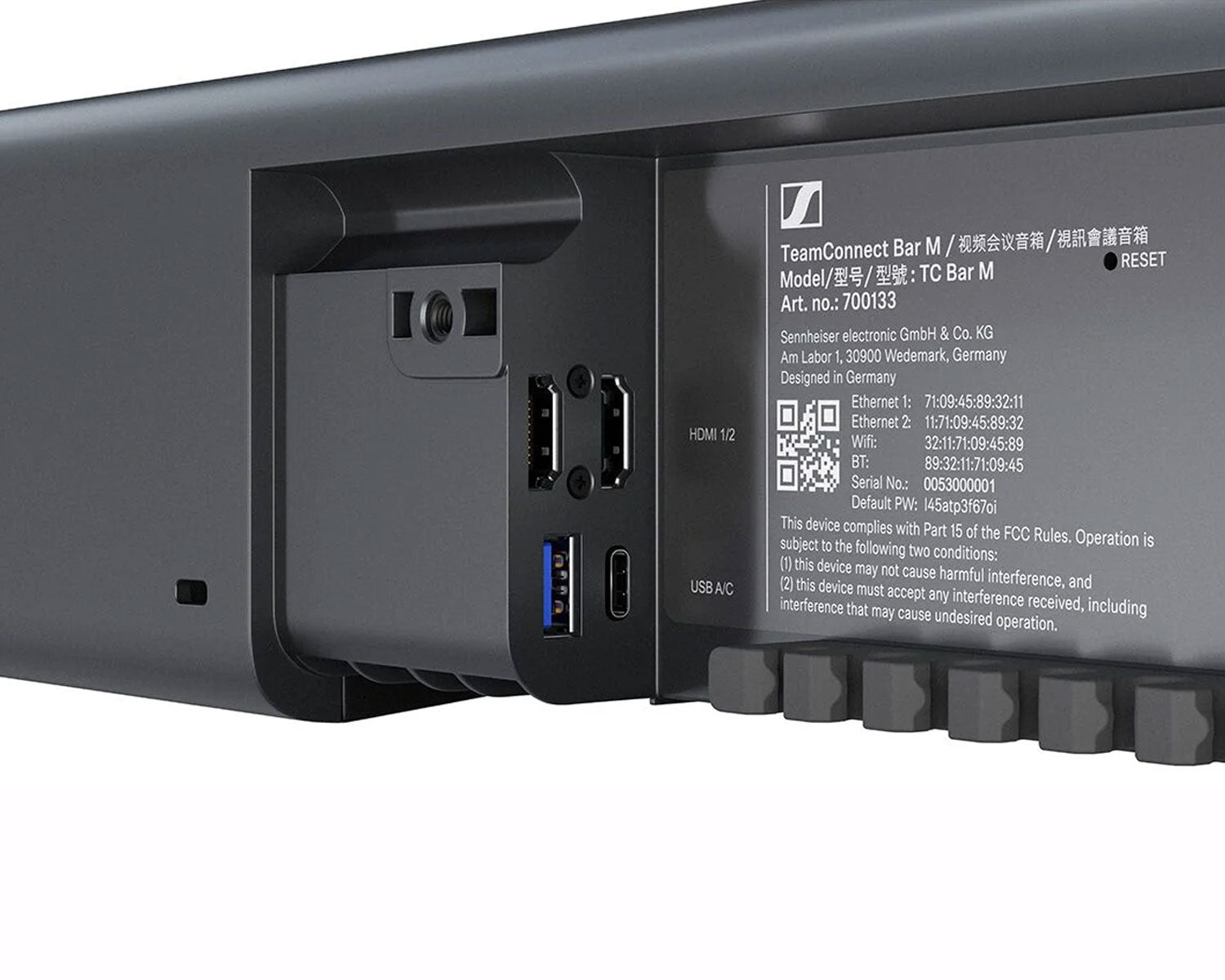 SENTCBM - Sennheiser TeamConnect Bar M 4K Conferencing Video Bar for Medium Rooms Image 7