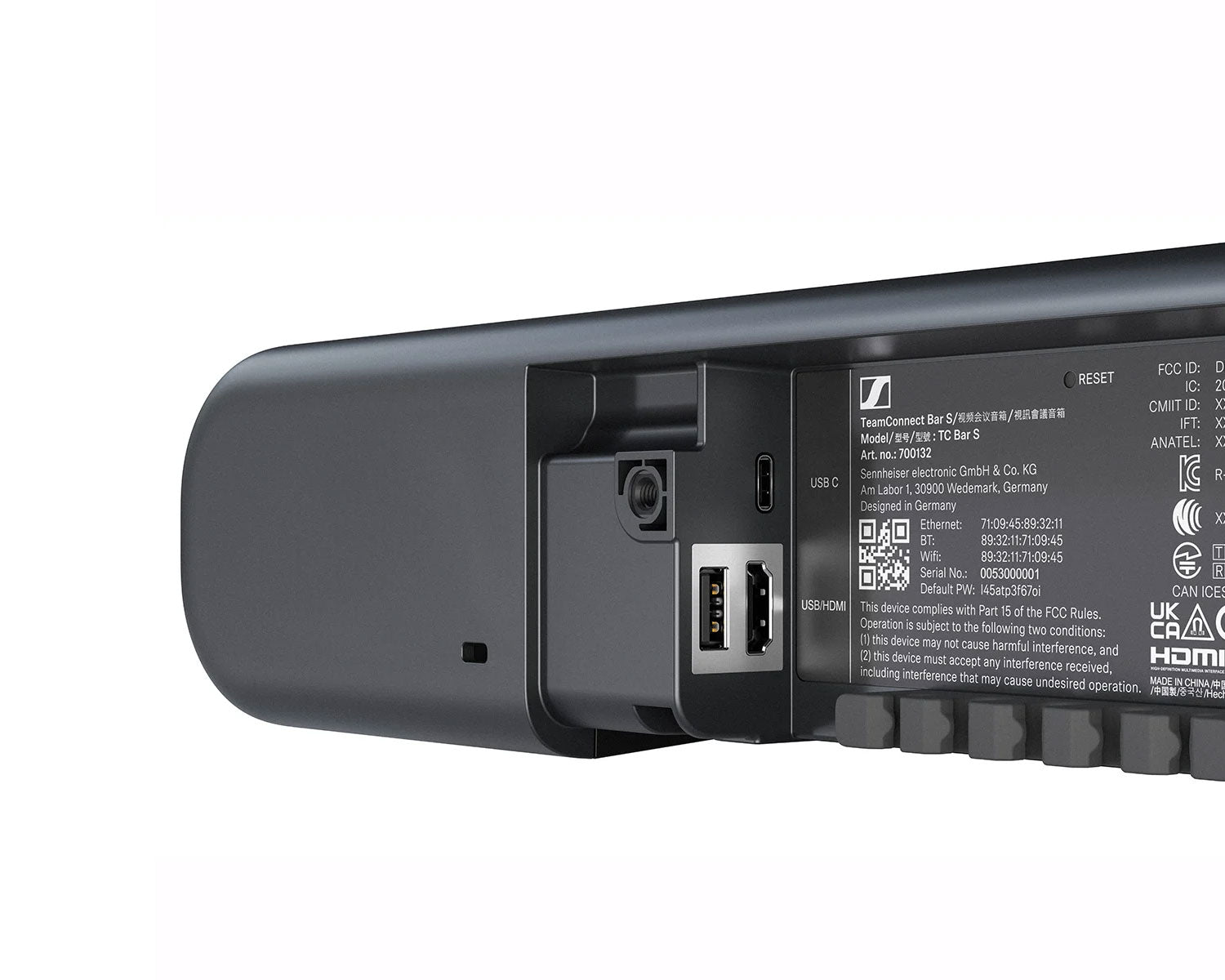 SENTCBS - Sennheiser TeamConnect Bar S 4K Conferencing Video Bar for Small Rooms Image 6