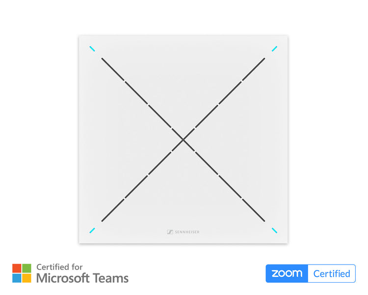 SENTCC2 - Sennheiser TeamConnect Ceiling 2 Beamforming Array Mic with PoE or Dante White Image 1