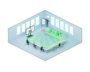 SENTCC2 - Sennheiser TeamConnect Ceiling 2 Beamforming Array Mic with PoE or Dante White Image 11