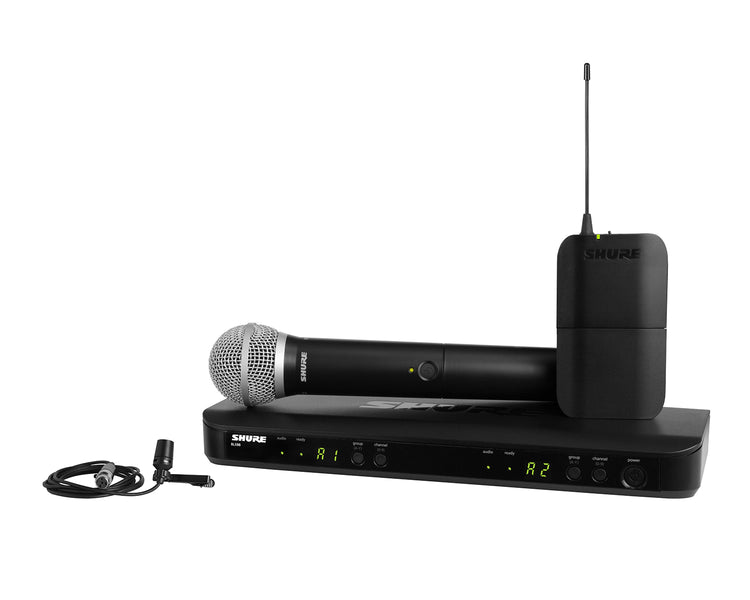 SHUBLX1288UKCVLK3E - Shure BLX1288 or CVL Dual Wireless Combo System BLX88 or PG58 or CVL K3E Image 1