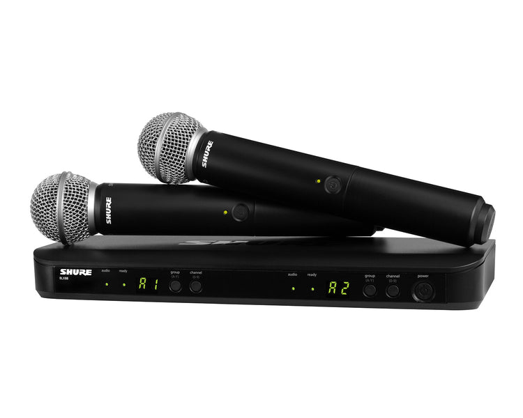 SHUBLX288UKSM58K3E - Shure BLX288 or SM58 Dual Wireless Handheld System BLX88 or 2xSM58 K3E Image 1