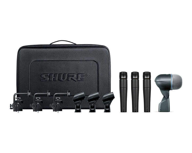 SHUDMK5752 - Shure DMK57 52 Drum Microphone Kit 3 x SM57 or 1 x BETA 52A with Mounts Image 1