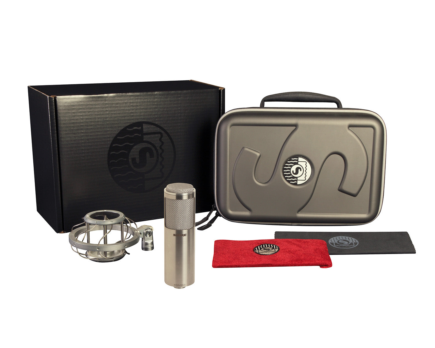 SHUKSM353ED - Shure KSM353 or ED Bidirectional Ribbon Microphone with Case or Shock Mount Image 3