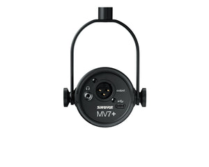 SHUMV7K - Shure MV7 and Dynamic Podcast LED Microphone Black Image 3