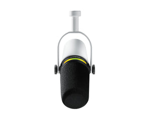 SHUMV7W - Shure MV7 and W Dynamic Podcast LED Microphone White Image 2