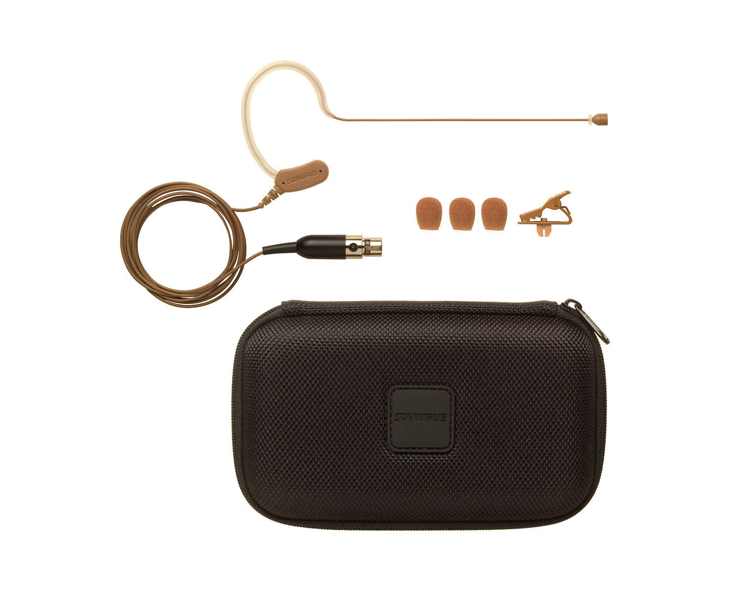 SHUMX153COTQG - Shure MX153C Omnidirectional Condenser Earset Microphone with TQG Cocoa Image 2