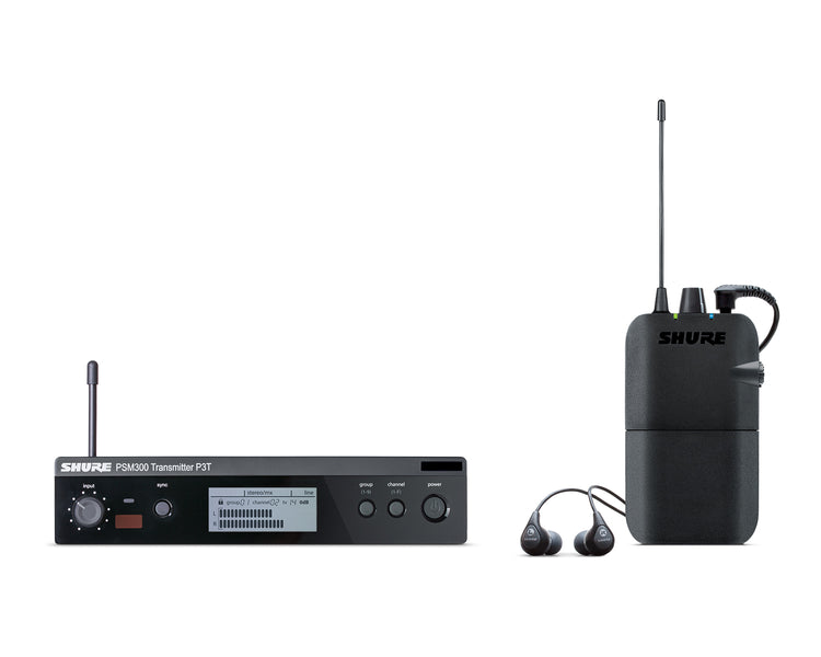 SHUP3TUKR112GRK3E - Shure P3TR112GR PSM 300 Wireless IEM Set with SE112 Earphones K3E Image 1
