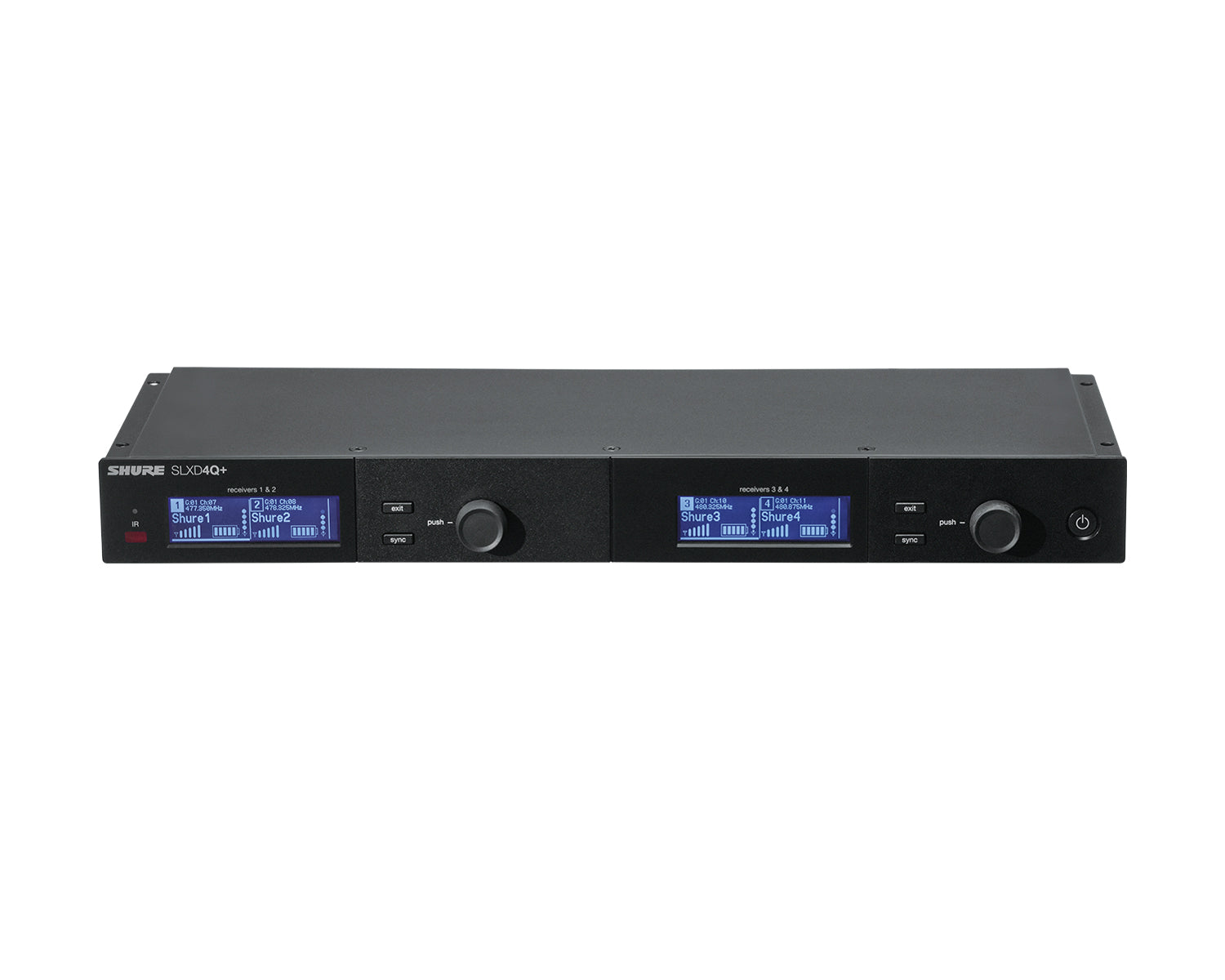 SHUSLXD4QUKK55 - Shure SLXD4Q and Quad Wireless Rack Receiver 1U K55 606 694 MHz Image 1