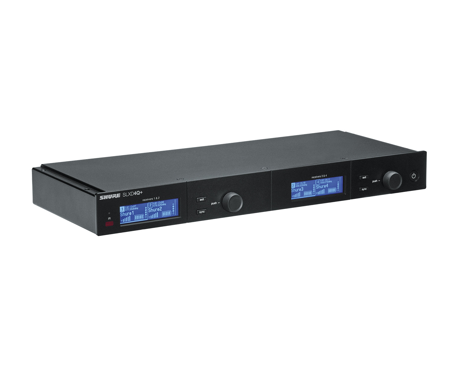 SHUSLXD4QUKK55 - Shure SLXD4Q and Quad Wireless Rack Receiver 1U K55 606 694 MHz Image 3