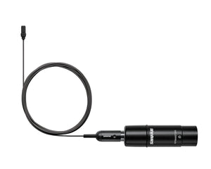 SHUUL4BCXLRA - Shure UL4B or C XLR Cardioid Lavalier Microphone MTQG and XLR Preamp Black Image 1
