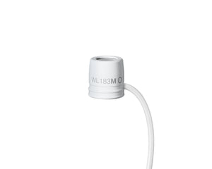 SHUWL183MWOLM3 - Shure WL183M Omnidirectional Condenser Lavalier Microphone LM3 White Image 1
