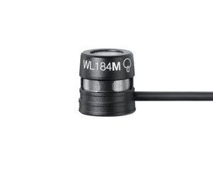 SHUWL184MBSLM3 - Shure WL184M Supercardioid Condenser Lavalier Microphone LM3 Black Image 2