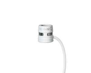 SHUWL184MWSLM3 - Shure WL184M Supercardioid Condenser Lavalier Microphone LM3 White Image 1