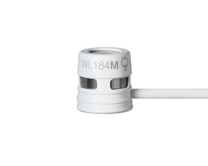 SHUWL184MWSLM3 - Shure WL184M Supercardioid Condenser Lavalier Microphone LM3 White Image 2