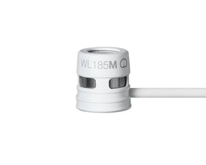 SHUWL185MWCLM3 - Shure WL185M Cardioid Condenser Lavalier Microphone LM3 White Image 2