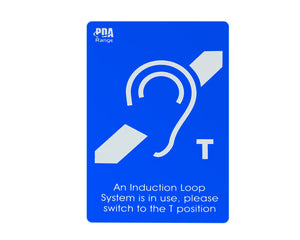 SIGTEARA4 - SigNET TEARA4 Large Hearing Loop System In Use Sticker 297mmx210mm Image 1