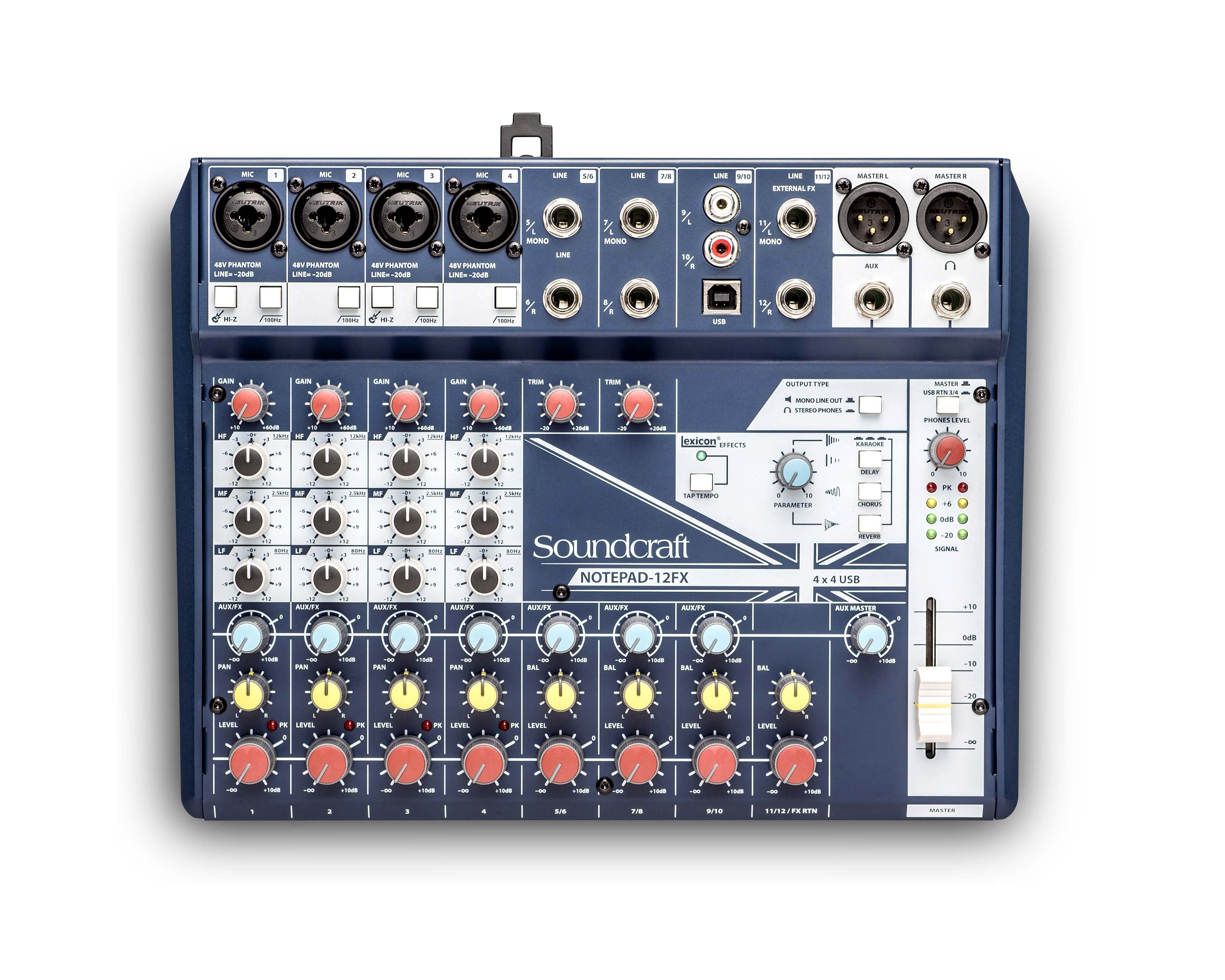 SOUN12FX - Soundcraft Notepad 12FX Small Format Analogue Mixing Console with Effects Image 1