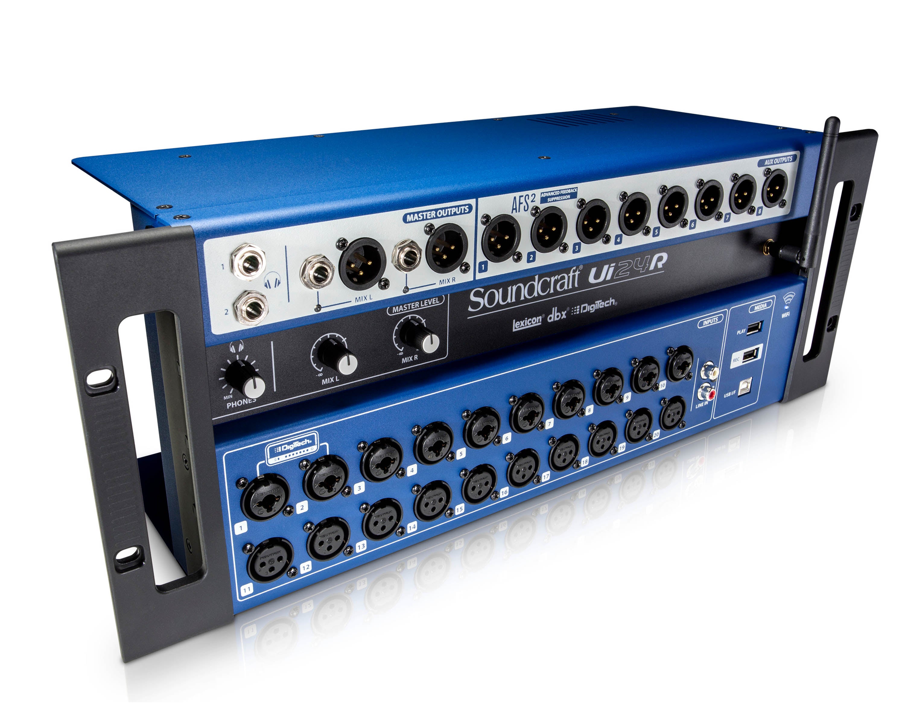 SOUUI24 - Soundcraft Ui24R 24 Ch Digital Mixing and Multi track Recording System 4U Image 3
