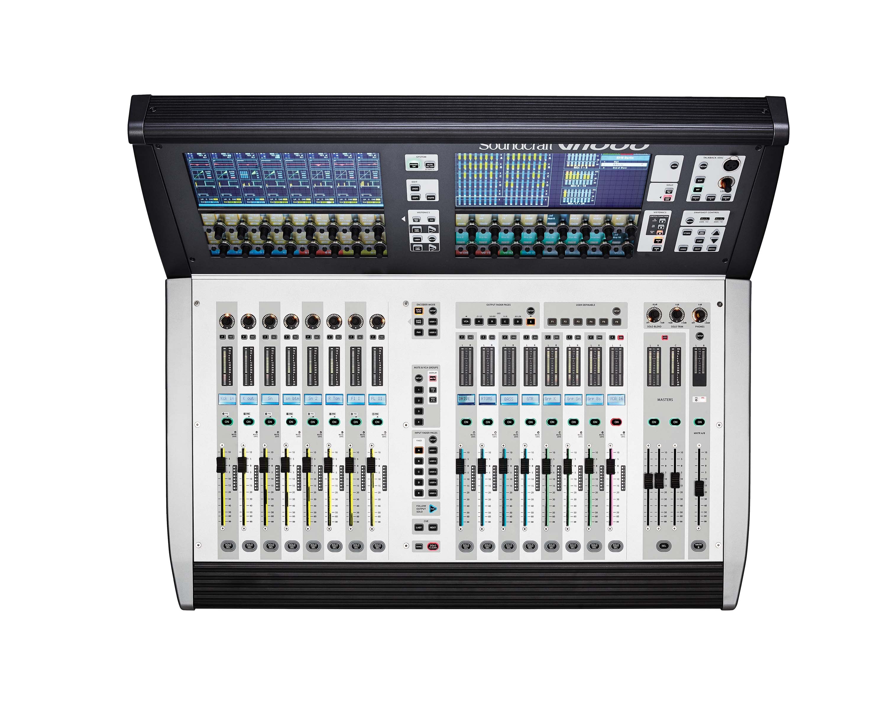 SOUVI1000 - Soundcraft Vi1000 96 Chl Compact Digital Console with Integrated Dante Image 3