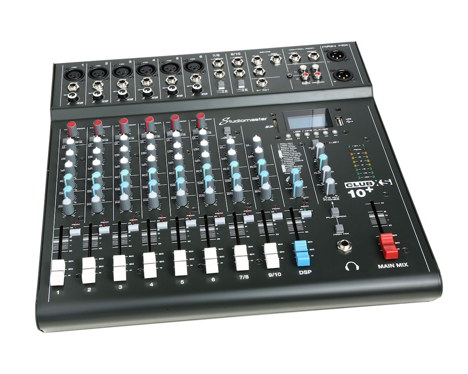 STUCLUBXS10P - Studiomaster Club XS 10 and 8CH Analogue DSP Mixer 8 Inputs or 4 Mic or 2 Stereo Image 2
