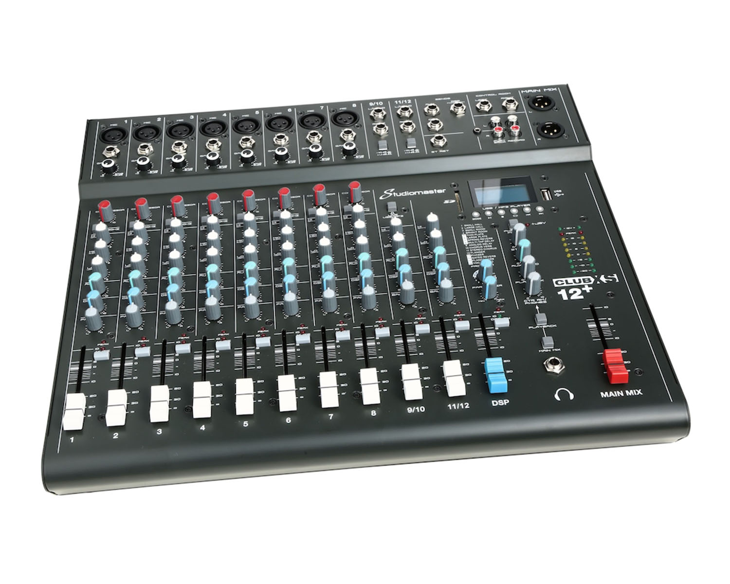 STUCLUBXS12P - Studiomaster Club XS 12 and 10CH Analogue DSP Mixer 10 Inputs or 6 Mic or 2 Stereo Image 2